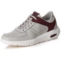  TÊNIS SNEAKER GEL MASCULINO GELO/BORDÔ CONFORT 9000