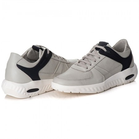 TÊNIS SNEAKER GEL MASCULINO GELO/PRETO CONFORT 9000 TÊNIS SNEAKER GEL MASCULINO GELO/PRETO CONFORT 9000