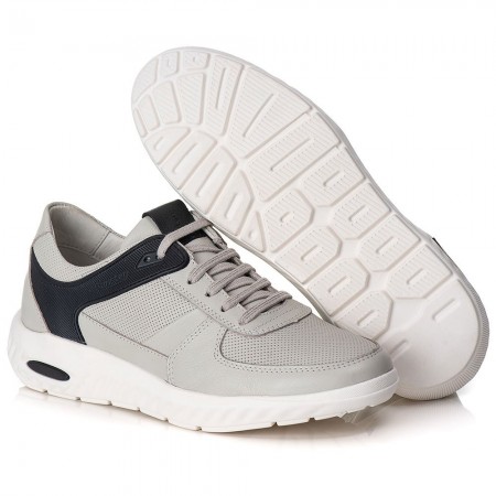 TÊNIS SNEAKER GEL MASCULINO GELO/PRETO CONFORT 9000 TÊNIS SNEAKER GEL MASCULINO GELO/PRETO CONFORT 9000