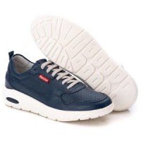 TENIS SNEAKER MASCULINO AZUL CONFORT 9001