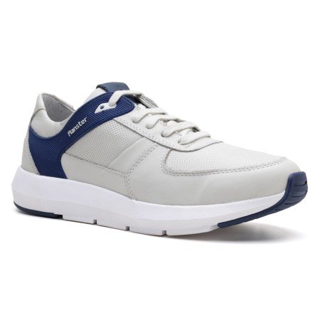Tênis Sneaker Masculino Confort Gelo/Azul 9002 Tênis Sneaker Masculino Confort Gelo/Azul 9002