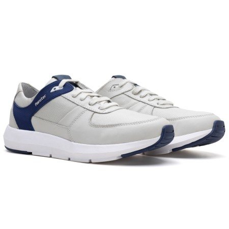 Tênis Sneaker Masculino Confort Gelo/Azul 9002 Tênis Sneaker Masculino Confort Gelo/Azul 9002