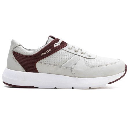 Tênis Sneaker Masculino Confort Gelo/Bordo 9002 Tênis Sneaker Masculino Confort Gelo/Bordo 9002