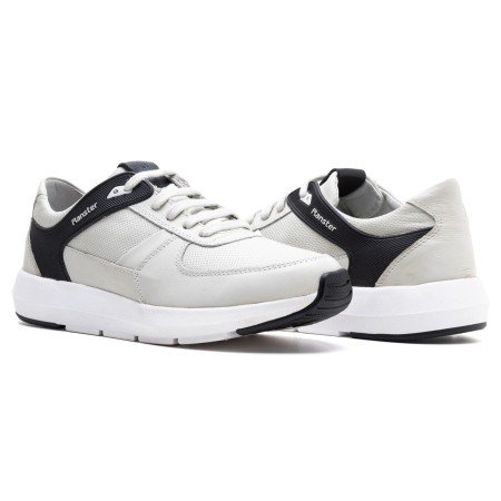 Tênis Sneaker Masculino Confort Gelo/Preto 9002 Tênis Sneaker Masculino Confort Gelo/Preto 9002