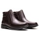 BOTA FINA EM COURO CAFÉ PL-1002C