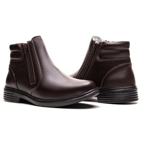 BOTA FINA EM COURO CAFÉ PL-1002C BOTA FINA EM COURO CAFÉ PL-1002C